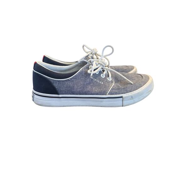 Men’s Tommy Hilfiger Canvas Deck Shoes. Size 8 - Picture 1 of 5